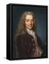 Portrait of the Writer, Essayist and Philosopher Francois Marie Arouet De Voltaire, 1730s-null-Framed Stretched Canvas