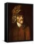 Portrait of the Writer, Essayist and Philosopher Voltaire-Jean Huber-Framed Stretched Canvas