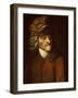 Portrait of the Writer, Essayist and Philosopher Voltaire-Jean Huber-Framed Giclee Print