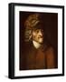 Portrait of the Writer, Essayist and Philosopher Voltaire-Jean Huber-Framed Giclee Print