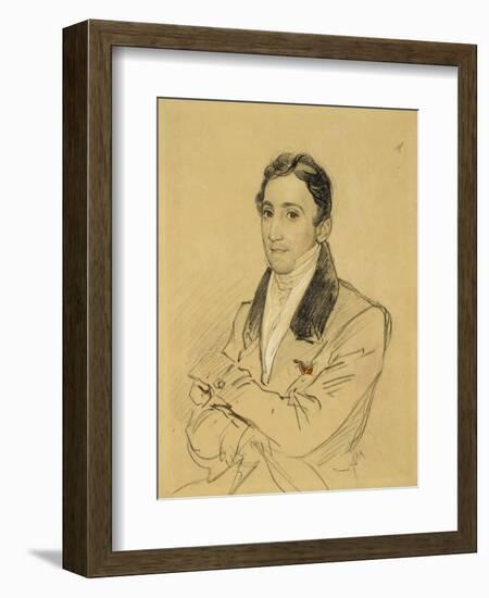 Portrait of the Writer Francesco Domenico Guerrazzi (1804-187), 1834-Karl Pavlovich Briullov-Framed Giclee Print