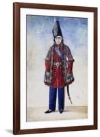 Portrait of the Young Nasr Al-Din Shah, C.1845-6-Abu'l Hassan Ghaffari-Framed Giclee Print