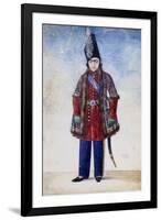 Portrait of the Young Nasr Al-Din Shah, C.1845-6-Abu'l Hassan Ghaffari-Framed Giclee Print