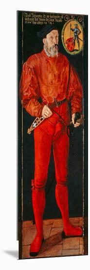 Portrait of the Zurich Standard-Bearer Jacob Schwytzer, 1564-Tobias Stimmer-Mounted Giclee Print