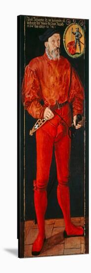 Portrait of the Zurich Standard-Bearer Jacob Schwytzer, 1564-Tobias Stimmer-Stretched Canvas