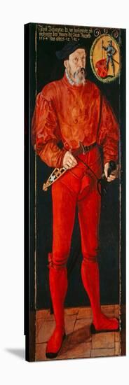 Portrait of the Zurich Standard-Bearer Jacob Schwytzer, 1564-Tobias Stimmer-Stretched Canvas