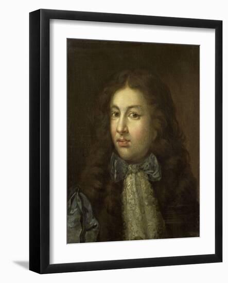 Portrait of Thedoor Netscher, the Painters Oldest Son, Caspar Netscher, 1684-Caspar Netscher-Framed Art Print