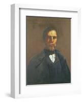 Portrait of Theodore Cuenot, 1847-Gustave Courbet-Framed Giclee Print