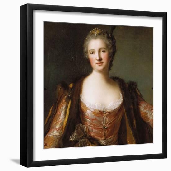 Portrait of Theodore Elisabeth, Catherine De Besenval, Marquise De Broglie, 1742-Hendrik Avercamp-Framed Premium Giclee Print