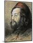 Portrait of Theophile Gautier-null-Mounted Giclee Print