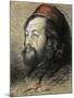 Portrait of Theophile Gautier-null-Mounted Giclee Print