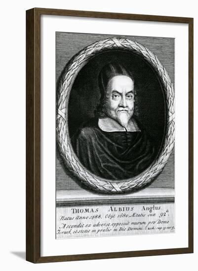 Portrait of Thomas Albius (White) (1588-1680), 1713-George Vertue-Framed Giclee Print