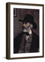 Portrait of Thomas Carlyle (1795-1881) C.1879-Walter Greaves-Framed Giclee Print