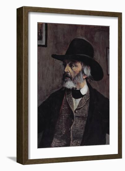 Portrait of Thomas Carlyle (1795-1881) C.1879-Walter Greaves-Framed Giclee Print