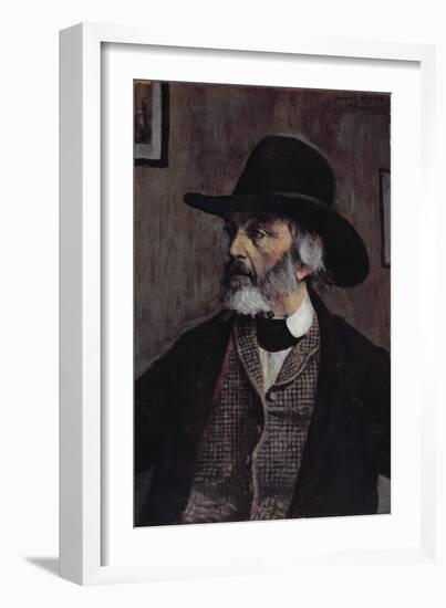 Portrait of Thomas Carlyle (1795-1881) C.1879-Walter Greaves-Framed Giclee Print