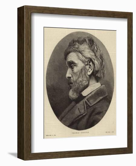 Portrait of Thomas Carlyle-null-Framed Giclee Print