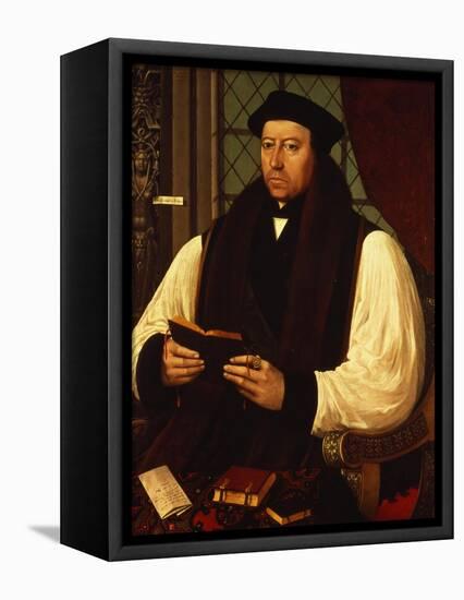 Portrait of Thomas Cranmer (1489-1556) 1546-Gerlach Flicke-Framed Stretched Canvas
