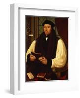 Portrait of Thomas Cranmer (1489-1556) 1546-Gerlach Flicke-Framed Giclee Print