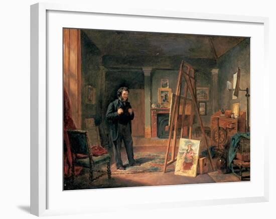 Portrait of Thomas Faed in His Studio, 19th Century-John Ballantyne-Framed Giclee Print