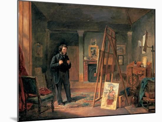 Portrait of Thomas Faed in His Studio, 19th Century-John Ballantyne-Mounted Giclee Print