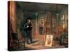 Portrait of Thomas Faed in His Studio, 19th Century-John Ballantyne-Stretched Canvas