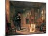 Portrait of Thomas Faed in His Studio, 19th Century-John Ballantyne-Mounted Giclee Print