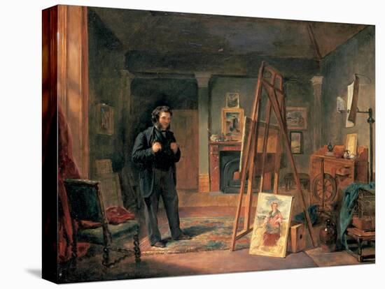 Portrait of Thomas Faed in His Studio, 19th Century-John Ballantyne-Stretched Canvas