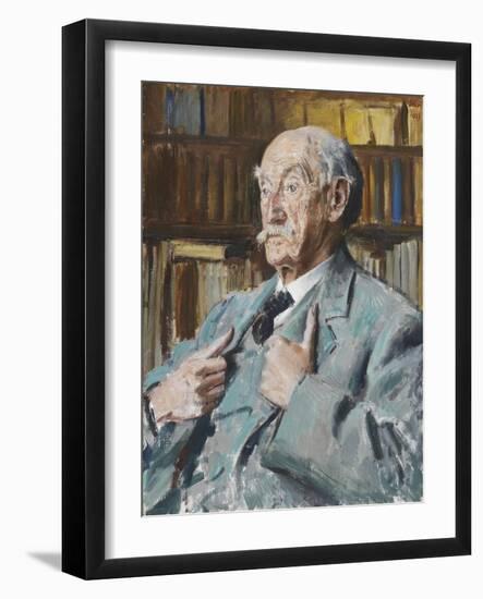 Portrait of Thomas Hardy (1840-1928), 1923-Augustus Edwin John-Framed Giclee Print