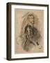 Portrait of Thomas Howard, Earl of Arundel, C.1629-30 (Ink with Wash on Paper)-Peter Paul Rubens-Framed Giclee Print