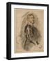 Portrait of Thomas Howard, Earl of Arundel, C.1629-30 (Ink with Wash on Paper)-Peter Paul Rubens-Framed Giclee Print