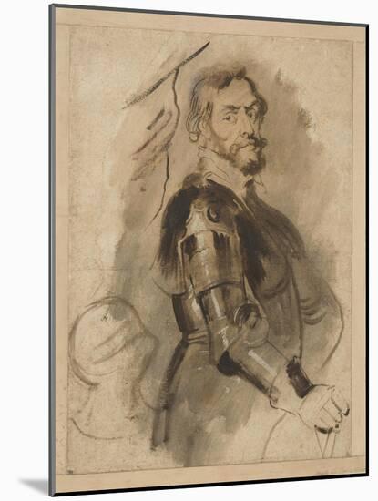Portrait of Thomas Howard, Earl of Arundel, C.1629-30 (Ink with Wash on Paper)-Peter Paul Rubens-Mounted Giclee Print