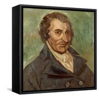 Portrait of Thomas Paine (1737-1809)-Arthur Easton-Framed Stretched Canvas