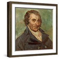 Portrait of Thomas Paine (1737-1809)-Arthur Easton-Framed Giclee Print