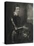 Portrait of Thomas Wentworth (1593-1641) 1st Earl of Strafford, from 'Lodge's British Portraits',…-null-Stretched Canvas