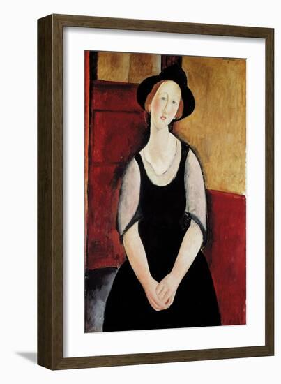 Portrait of Thora Klinchlowstrom-Amedeo Modigliani-Framed Giclee Print