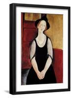 Portrait of Thora Klinchlowstrom-Amedeo Modigliani-Framed Giclee Print