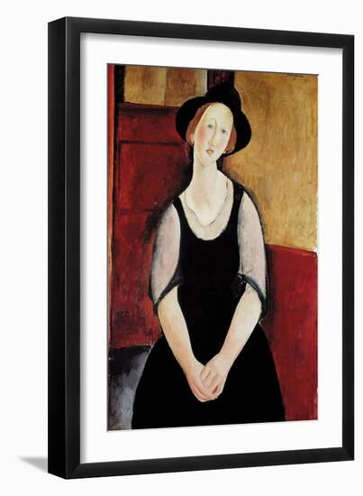 Portrait of Thora Klinchlowstrom-Amedeo Modigliani-Framed Giclee Print