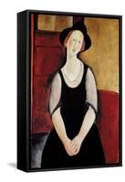 Portrait of Thora Klinchlowstrom-Amedeo Modigliani-Framed Stretched Canvas