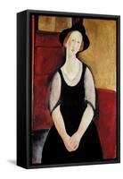 Portrait of Thora Klinchlowstrom-Amedeo Modigliani-Framed Stretched Canvas