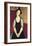 Portrait of Thora Klinchowstrom-Amedeo Modigliani-Framed Premium Giclee Print