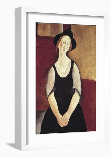 Portrait of Thora Klinchowstrom-Amedeo Modigliani-Framed Premium Giclee Print