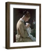 Portrait of Thora Maria Borch, C1830-1873-Wilhelm Marstrand-Framed Giclee Print