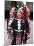 Portrait of Three Akha Hill Tribe Women in Traditional Dress, Thailand-Gavin Hellier-Mounted Photographic Print