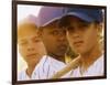 Portrait of Three Boys in Full Baseball Uniforms-null-Framed Photographic Print