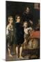 Portrait of Three Children and a Man-Thomas de Keyser-Mounted Art Print