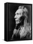 Portrait of Three Eagles, a Nez Perce Indian, C.1910 (B/W Photo)-Edward Sheriff Curtis-Framed Stretched Canvas