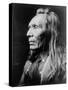 Portrait of Three Eagles, a Nez Perce Indian, C.1910 (B/W Photo)-Edward Sheriff Curtis-Stretched Canvas