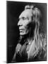 Portrait of Three Eagles, a Nez Perce Indian, C.1910 (B/W Photo)-Edward Sheriff Curtis-Mounted Giclee Print
