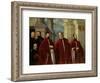 Portrait of Three Lawyers and Three Notaries, 1623-Domenico Robusti Tintoretto-Framed Giclee Print