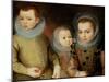 Portrait of Three Tudor Children-F.f.-Mounted Giclee Print